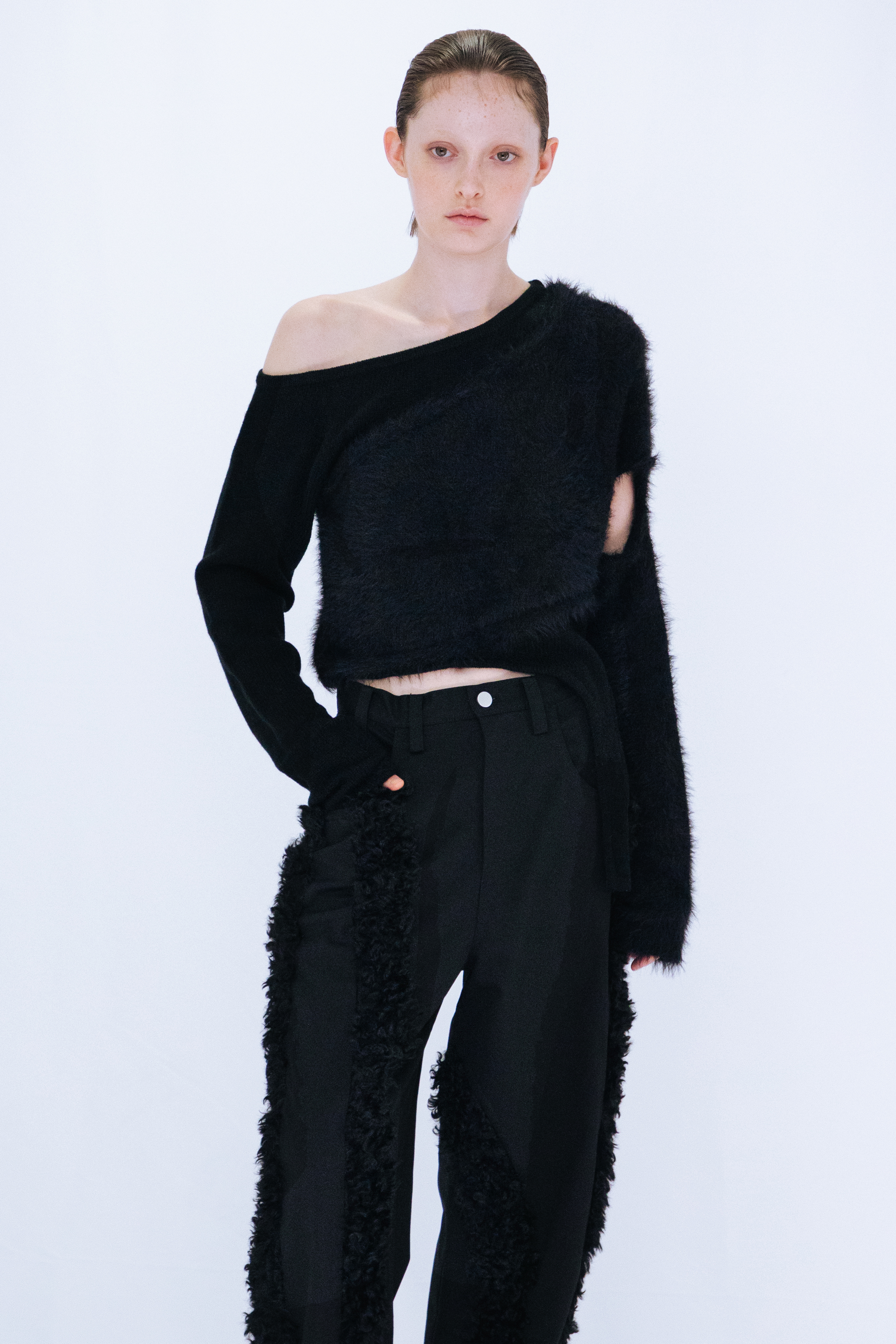 DOCKING KNIT TOP / BLACK