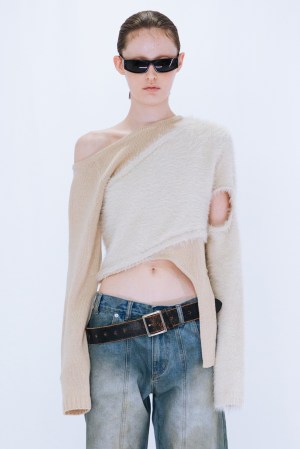 DOCKING KNIT TOP / BEIGE