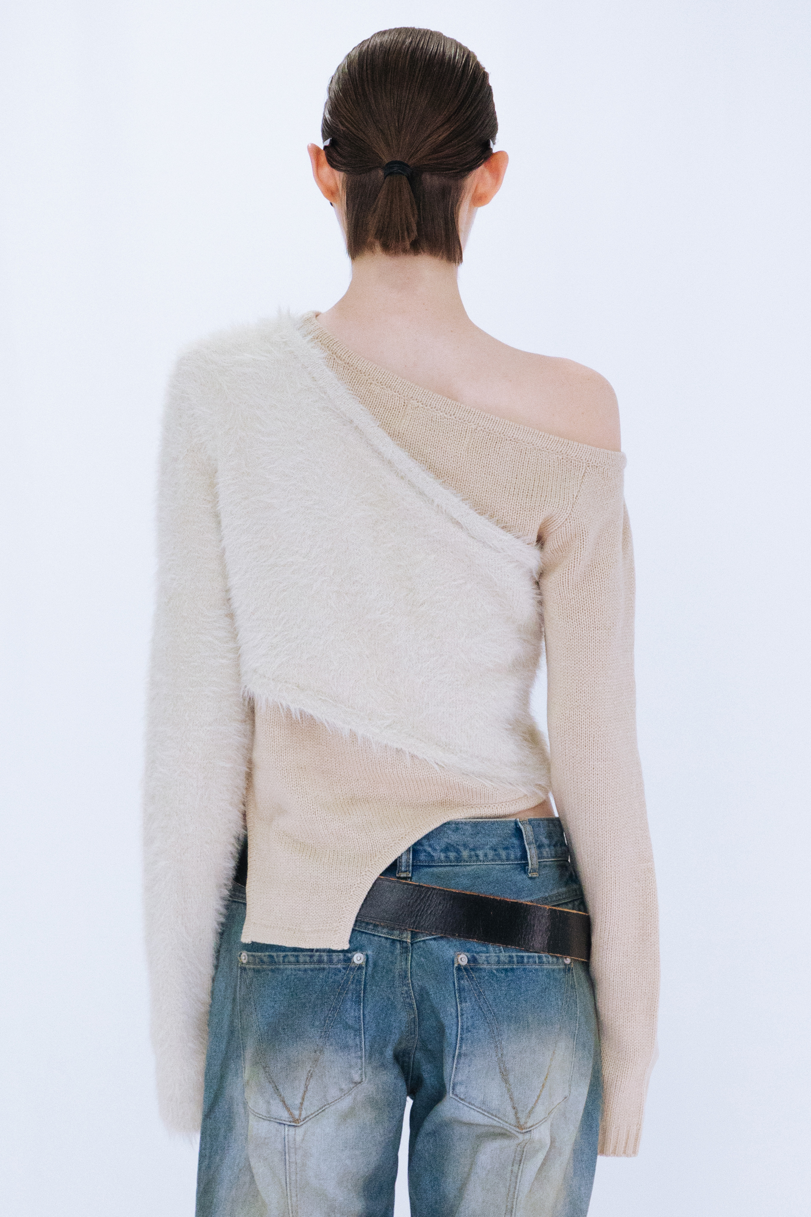 DOCKING KNIT TOP / BEIGE