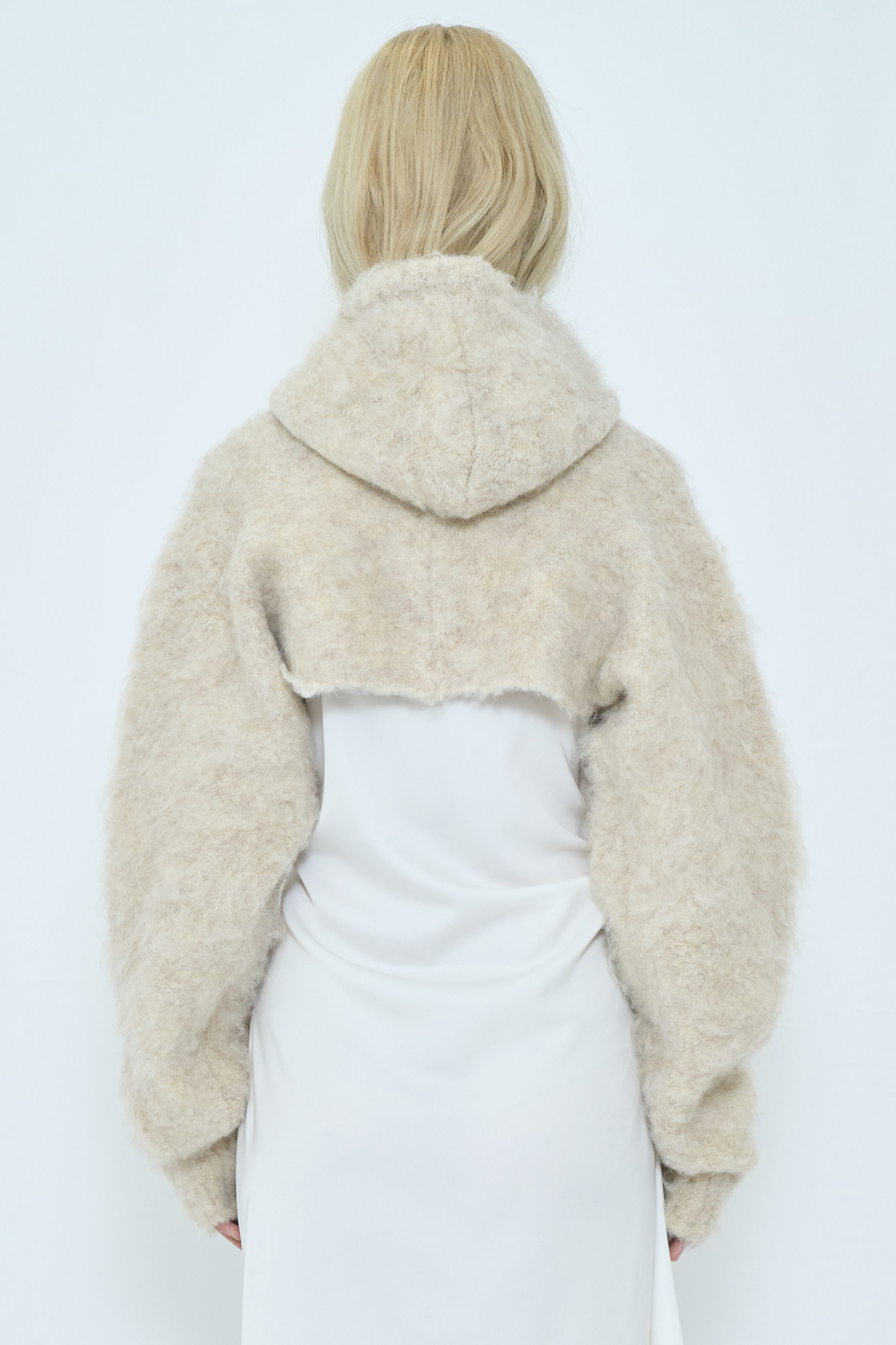 2WAY HOODED MUFFLER KNIT / IVORY