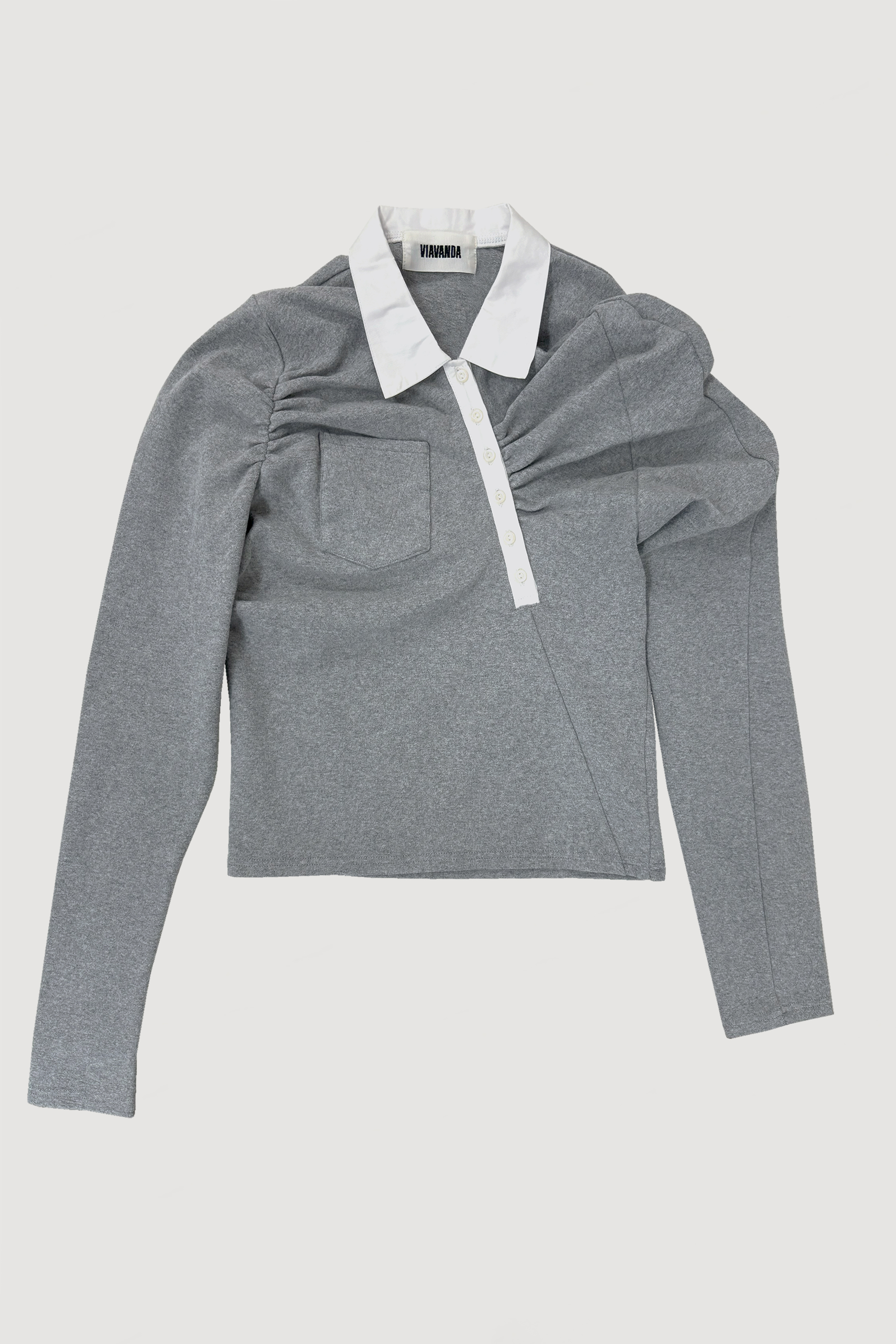 ASYMMETRIC POLO SHIRT / GLAY