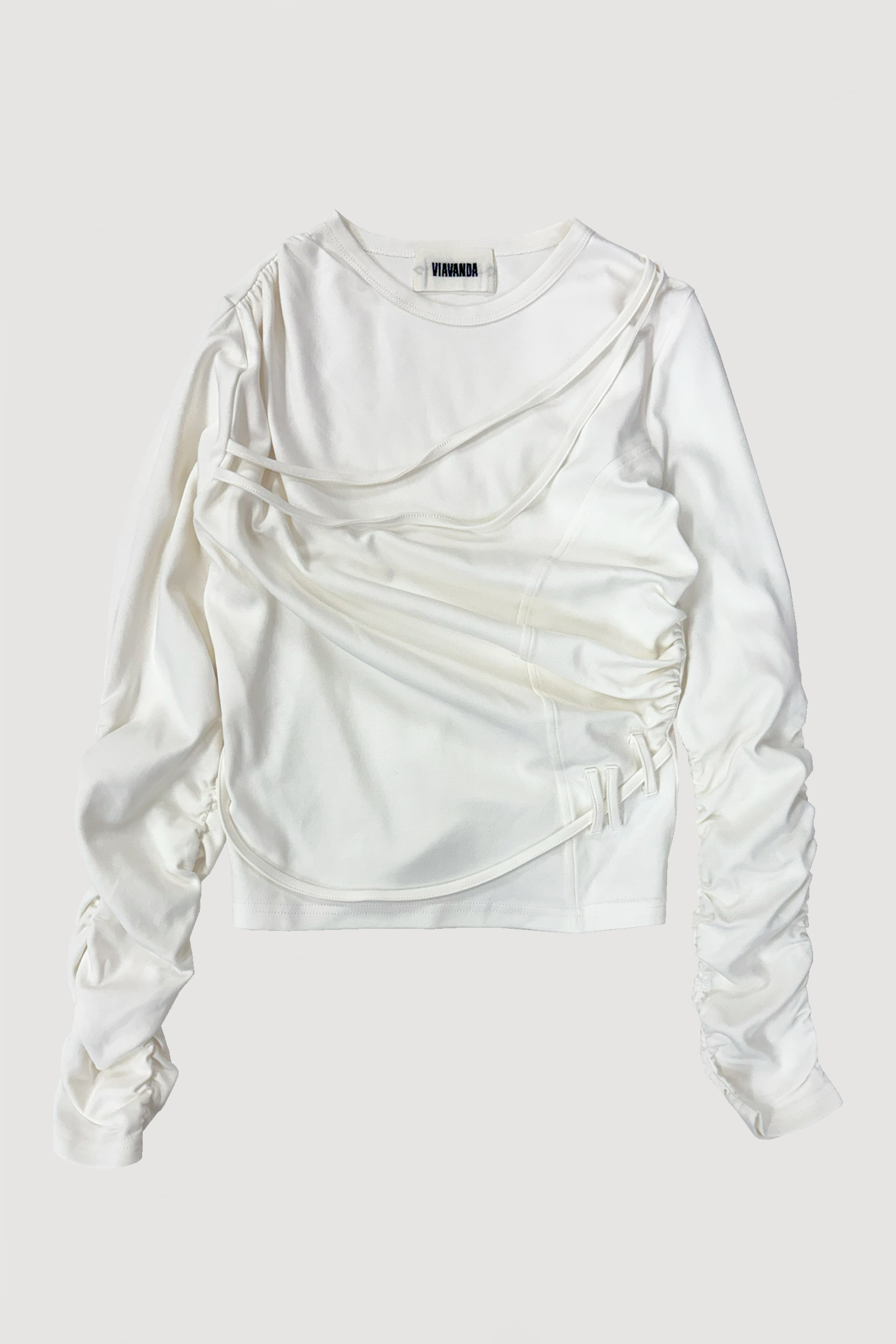 STRINGS LONG SLEEVE / WHITE