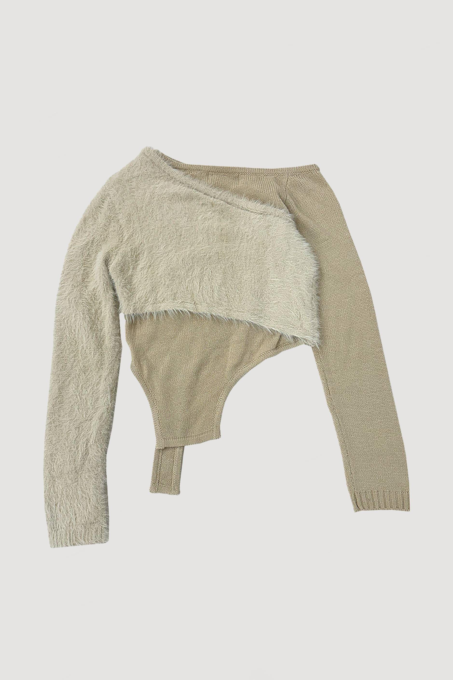 DOCKING KNIT TOP / BEIGE