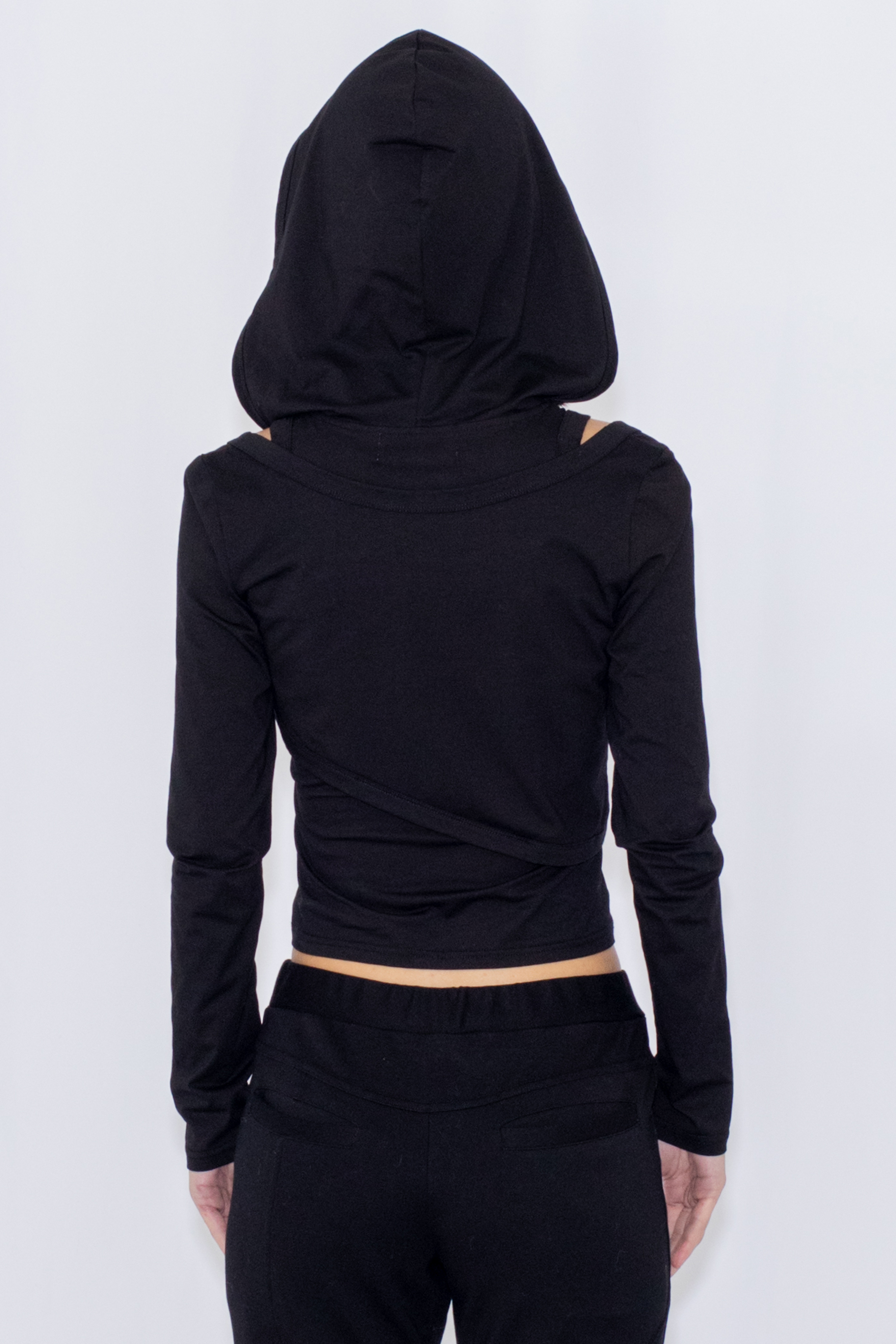 2WAY LAYERED TOP / BLACK