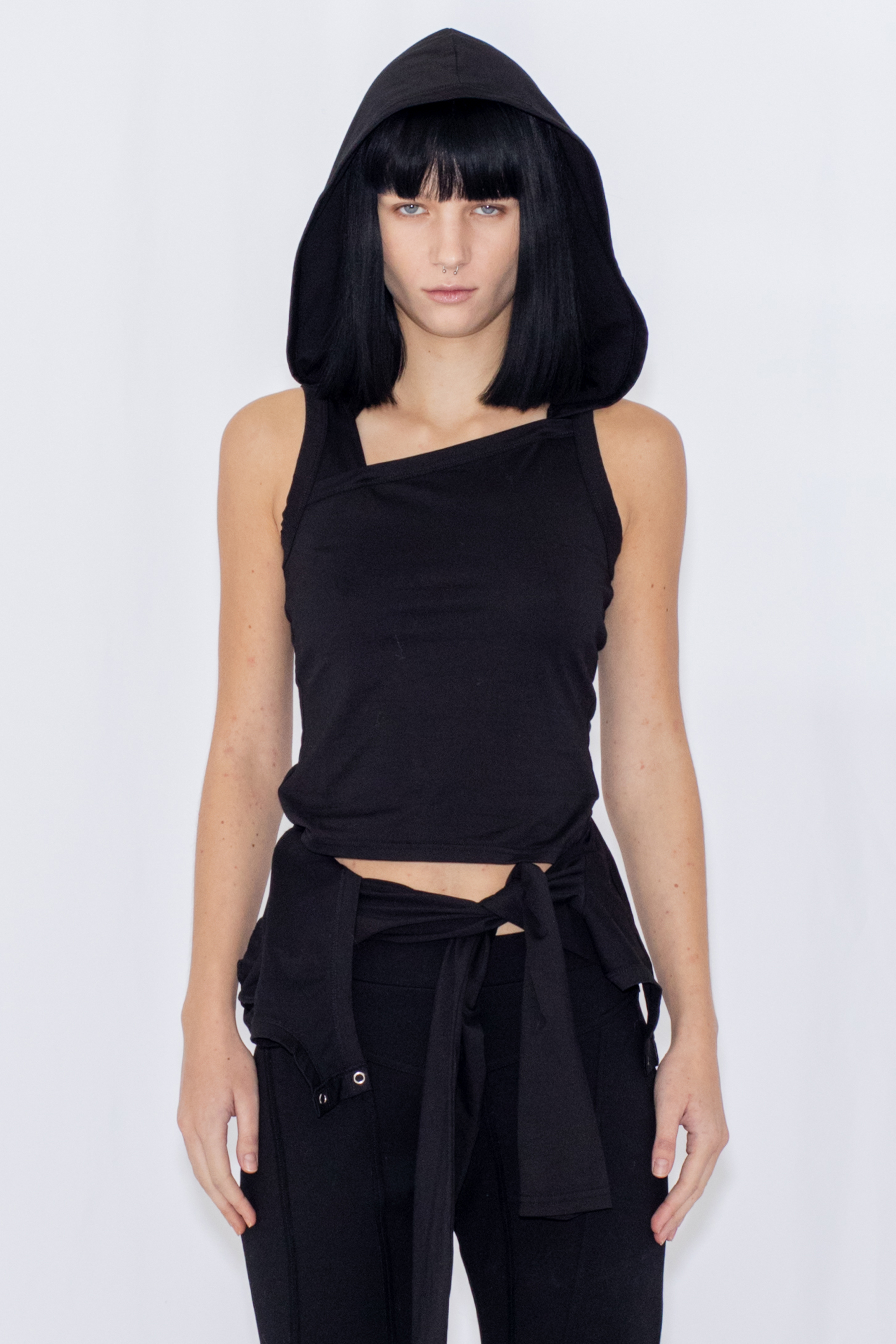 2WAY LAYERED TOP / BLACK