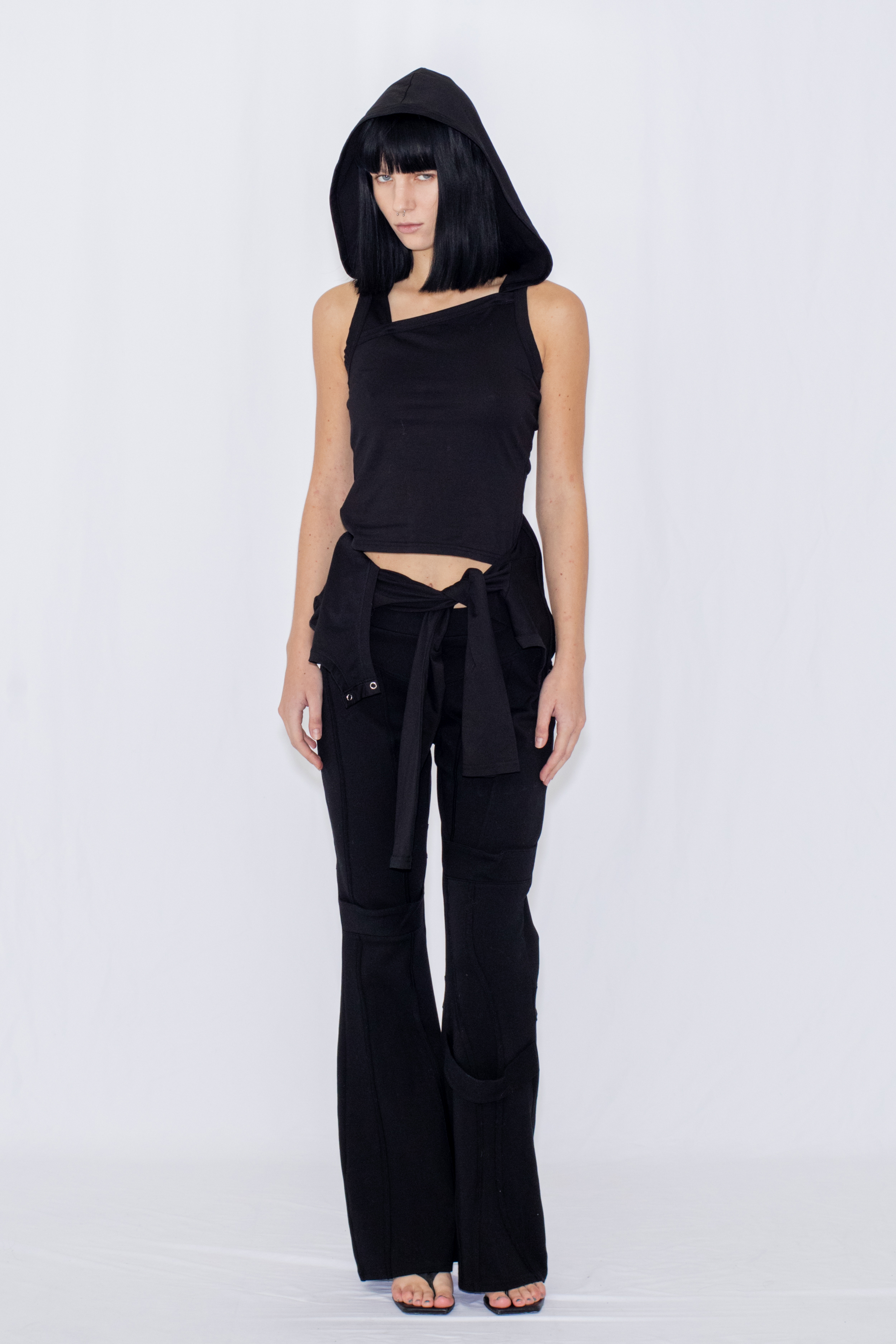 2WAY LAYERED TOP / BLACK