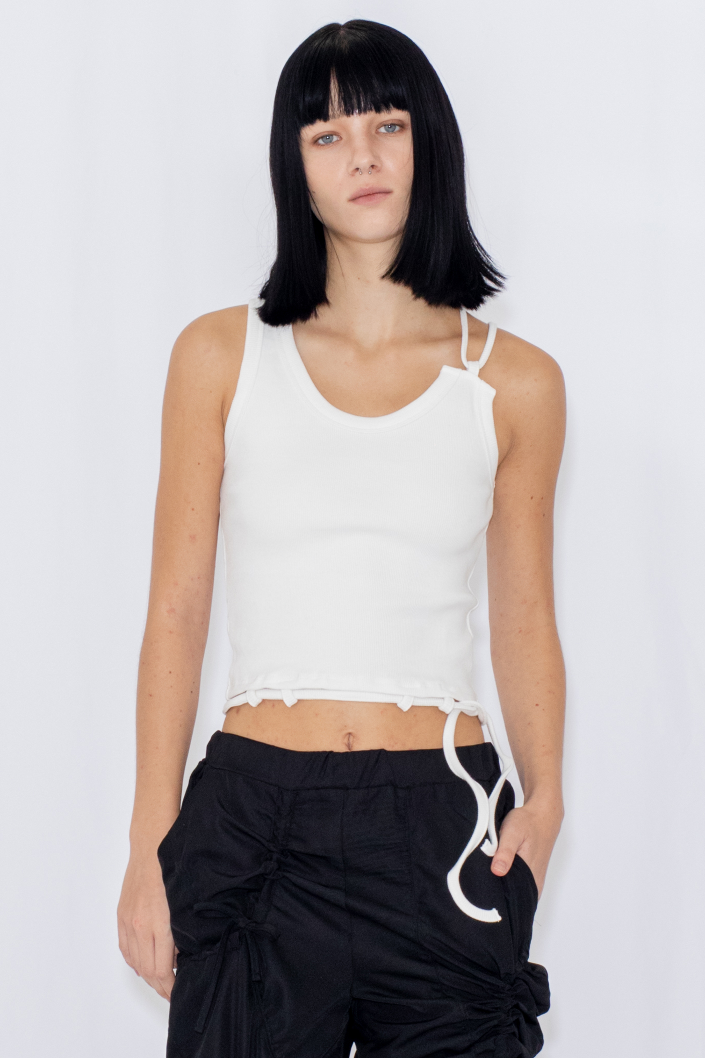 BELT LOOP TANK / WHITE