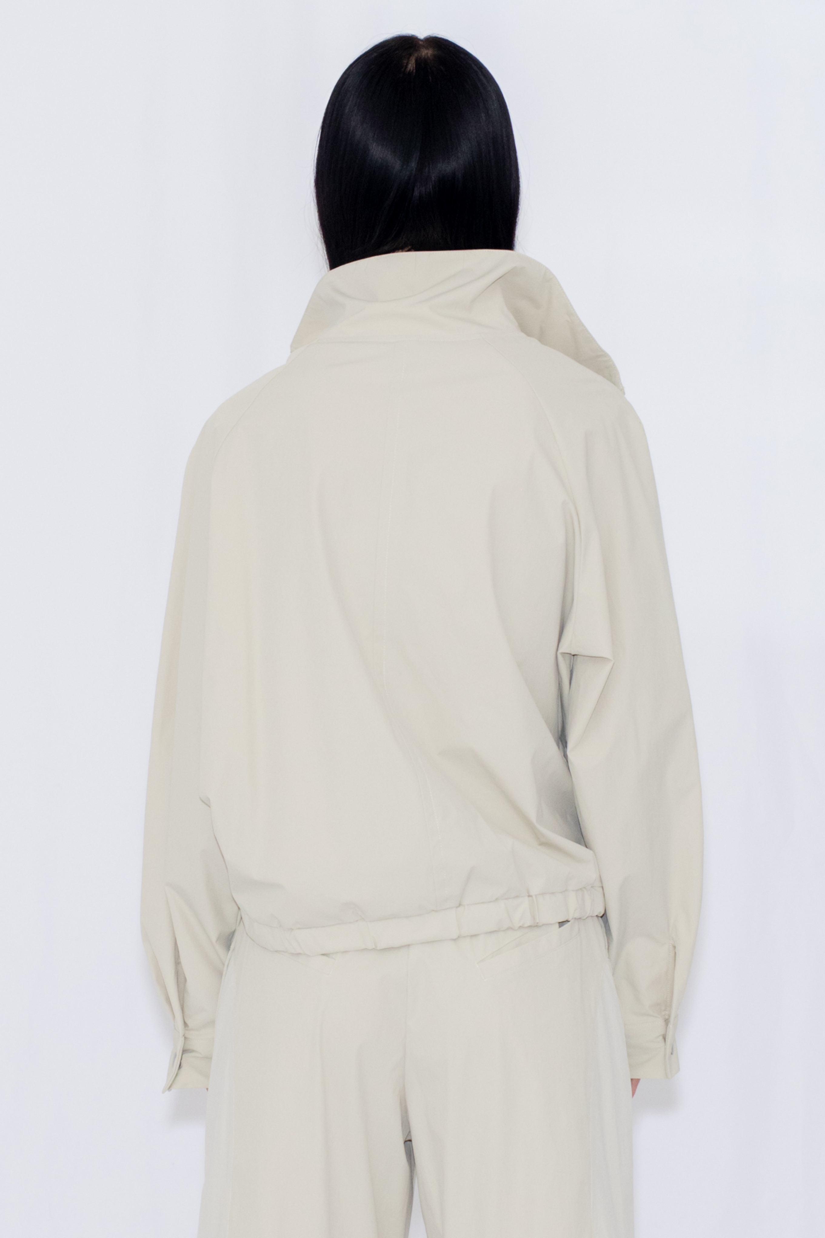 【POP UP】DRAWSTRING TRACK JACKET / IVORY