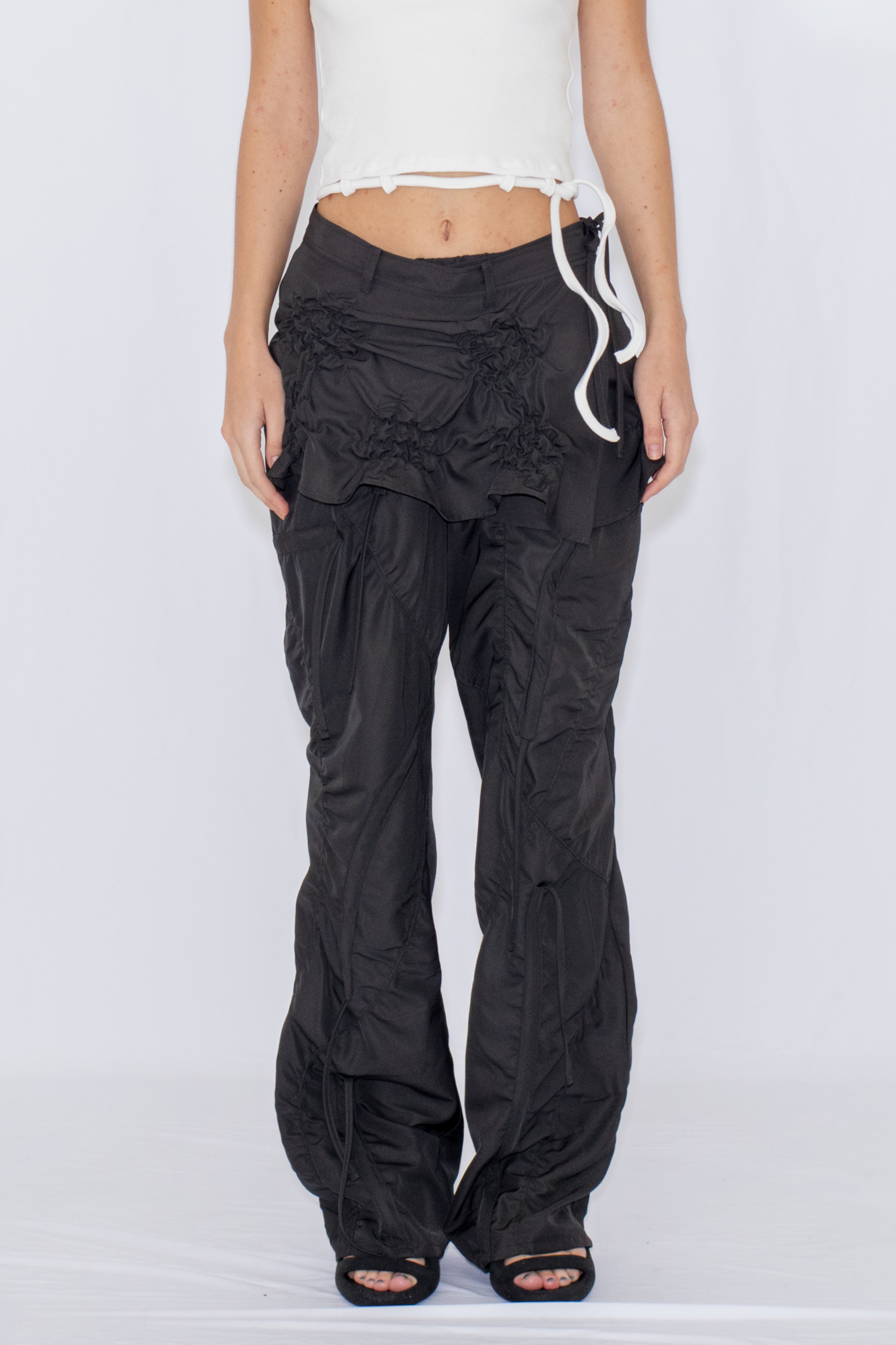 MULTI WAY STRINGS PANTS / GRAY