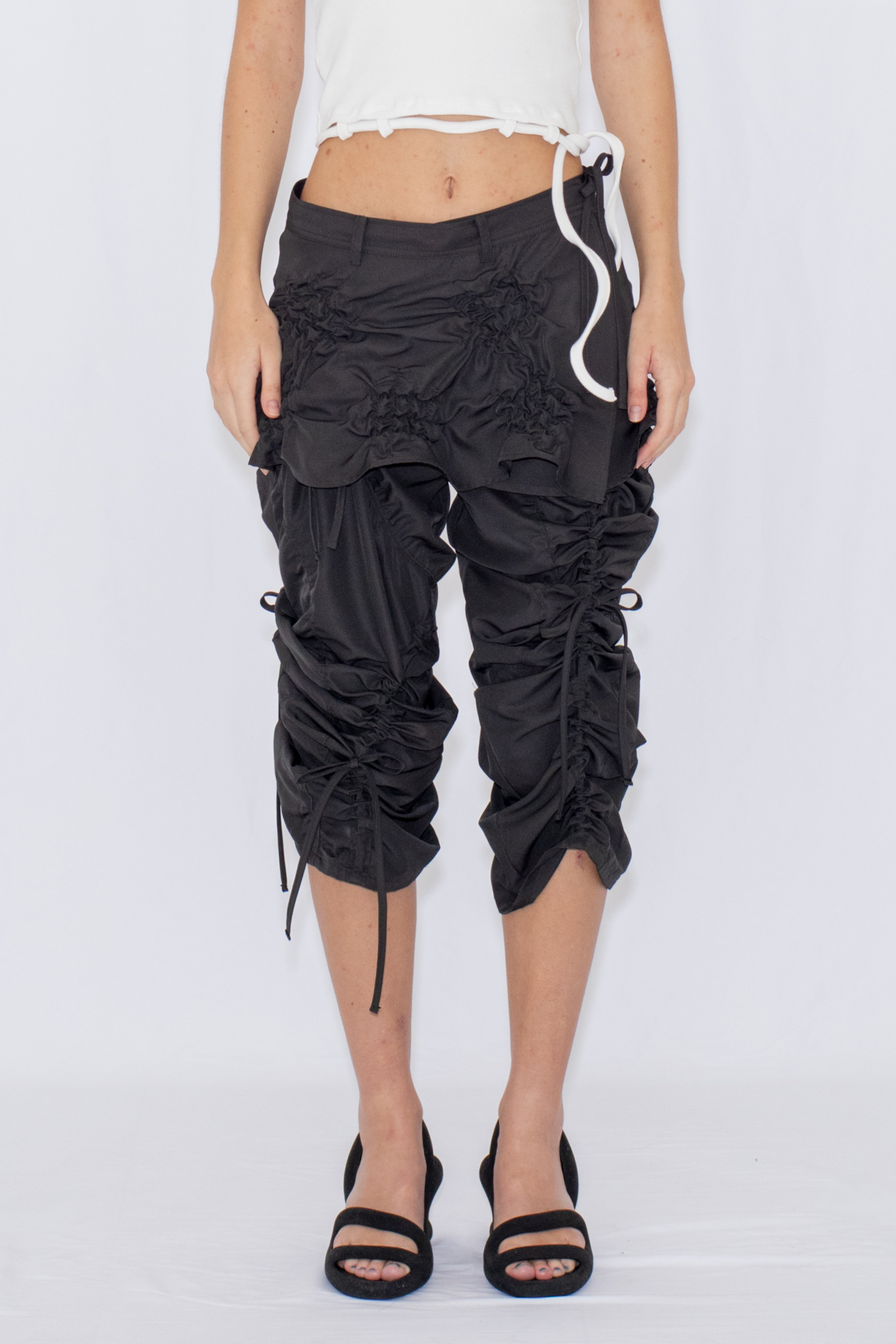 MULTI WAY STRINGS PANTS / GRAY