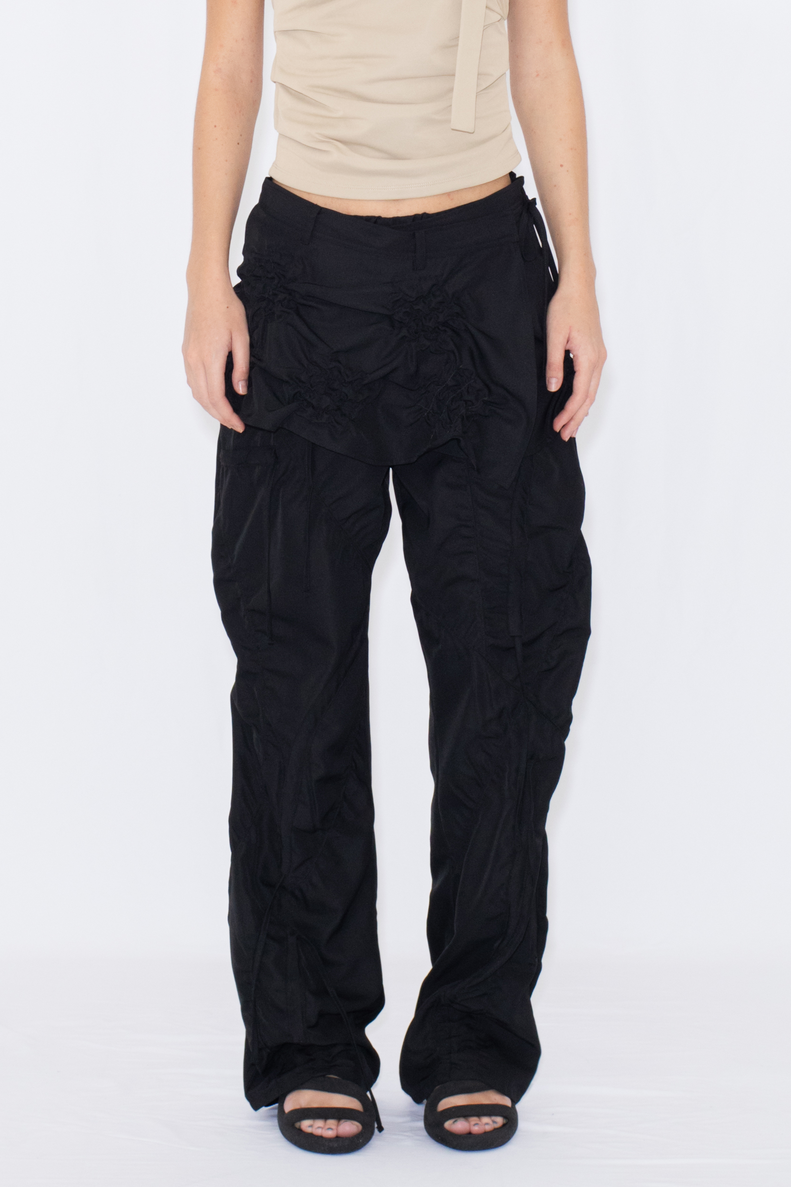 MULTI WAY STRINGS PANTS / BLACK