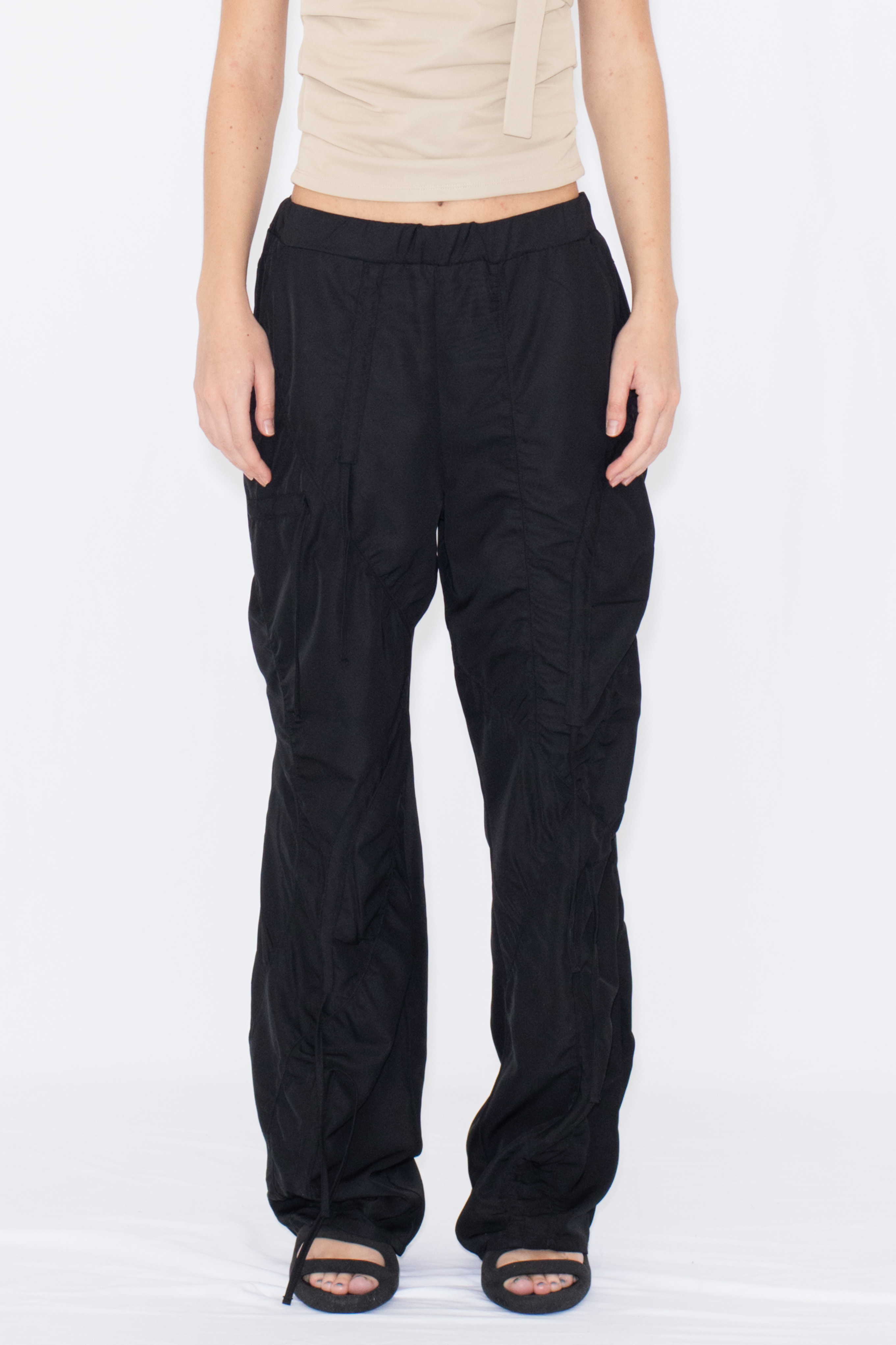 MULTI WAY STRINGS PANTS / BLACK