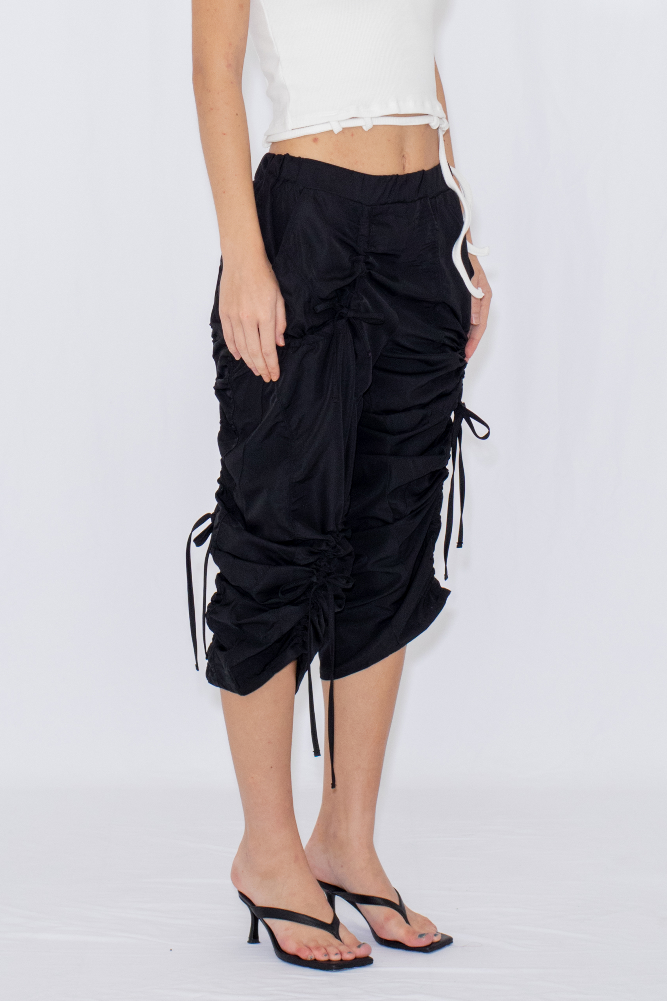 MULTI WAY STRINGS PANTS / BLACK