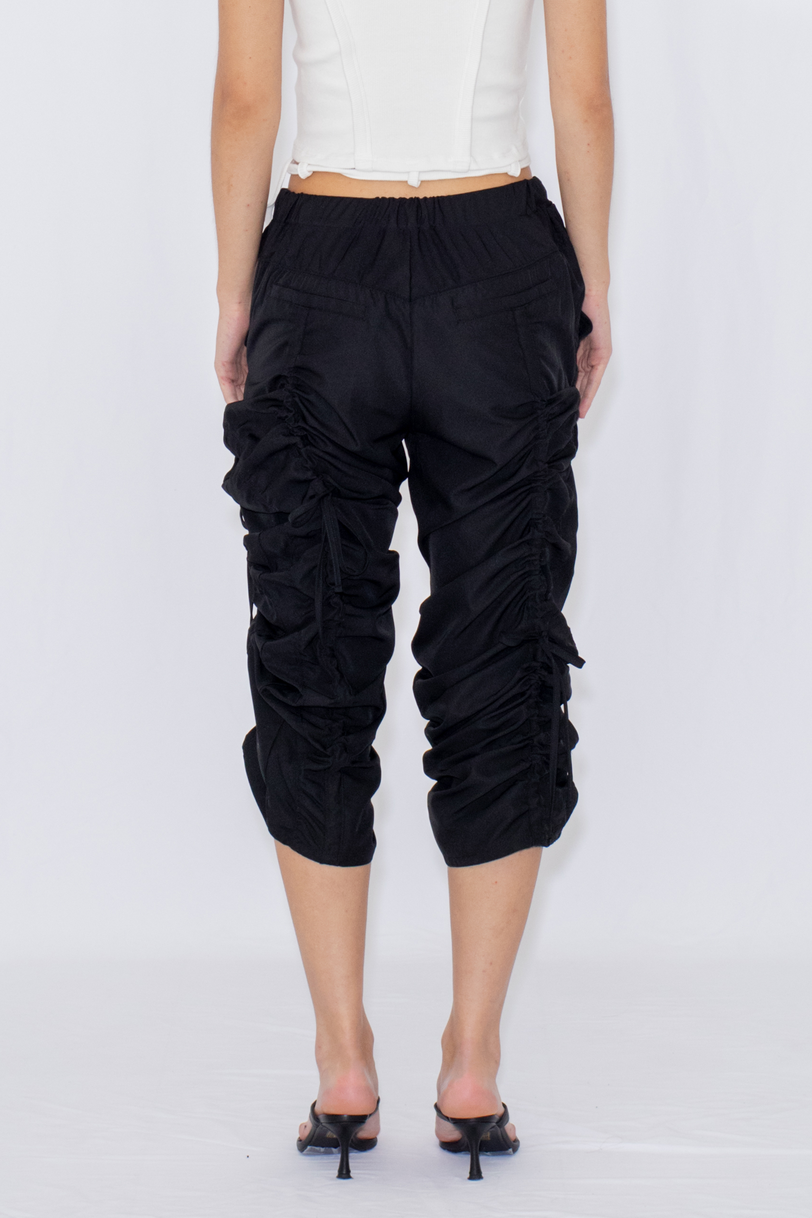 MULTI WAY STRINGS PANTS / BLACK