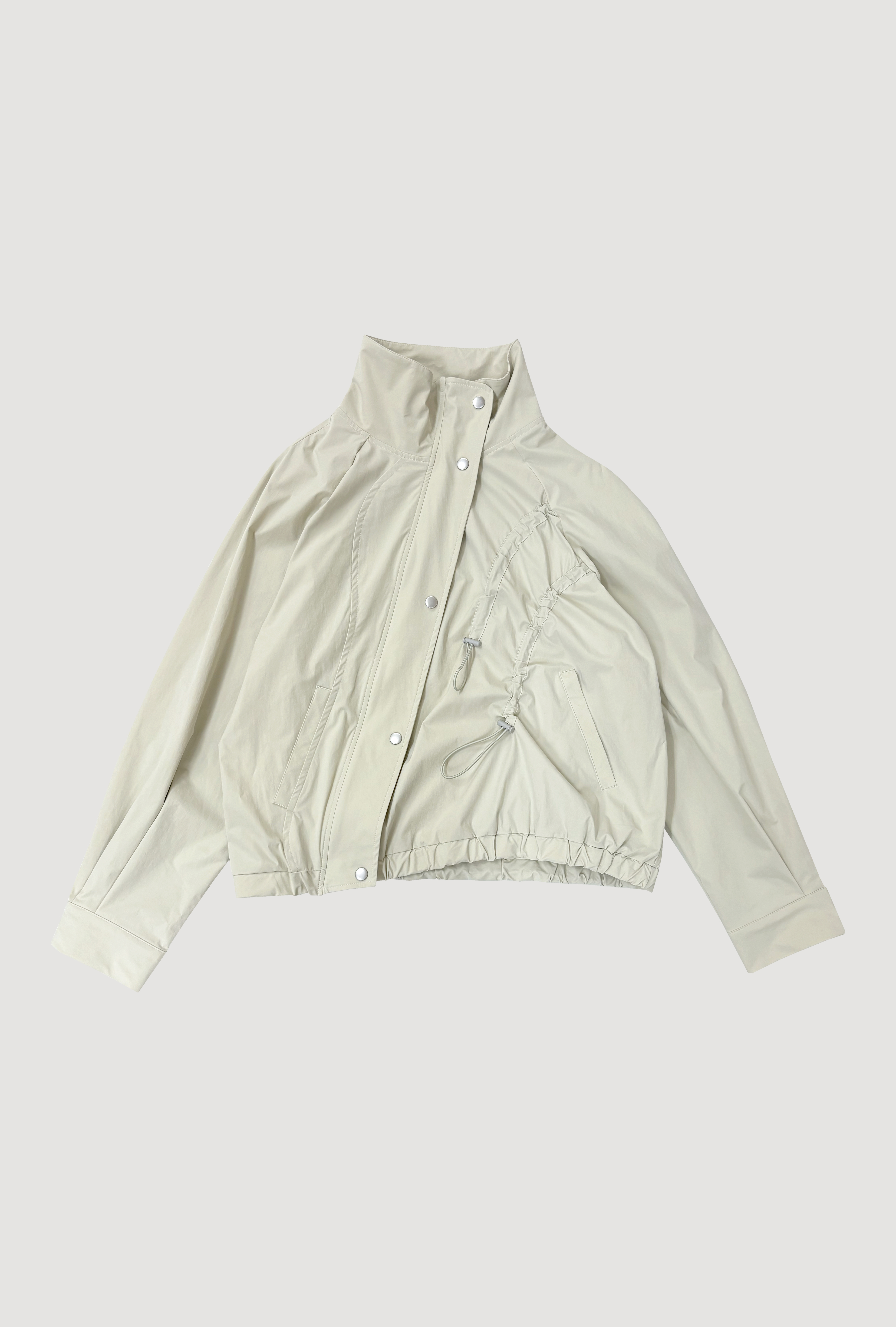 【POP UP】DRAWSTRING TRACK JACKET / IVORY