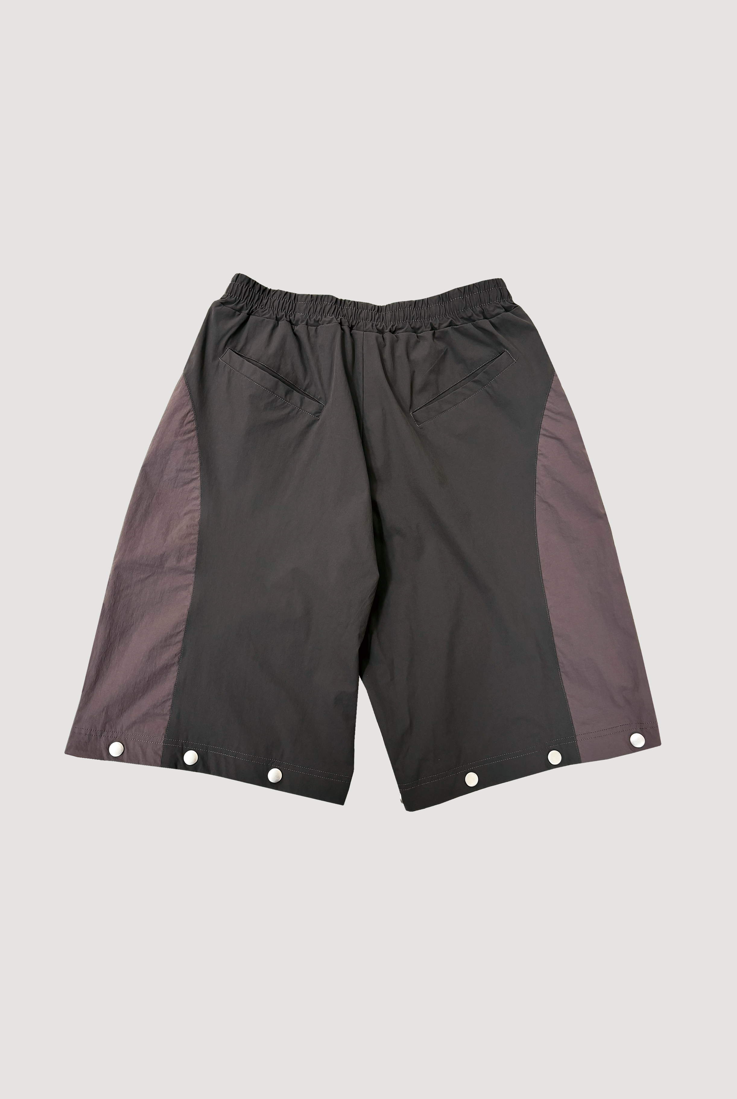 2WAY DEFORMED TRACK PANTS / CHARCOAL