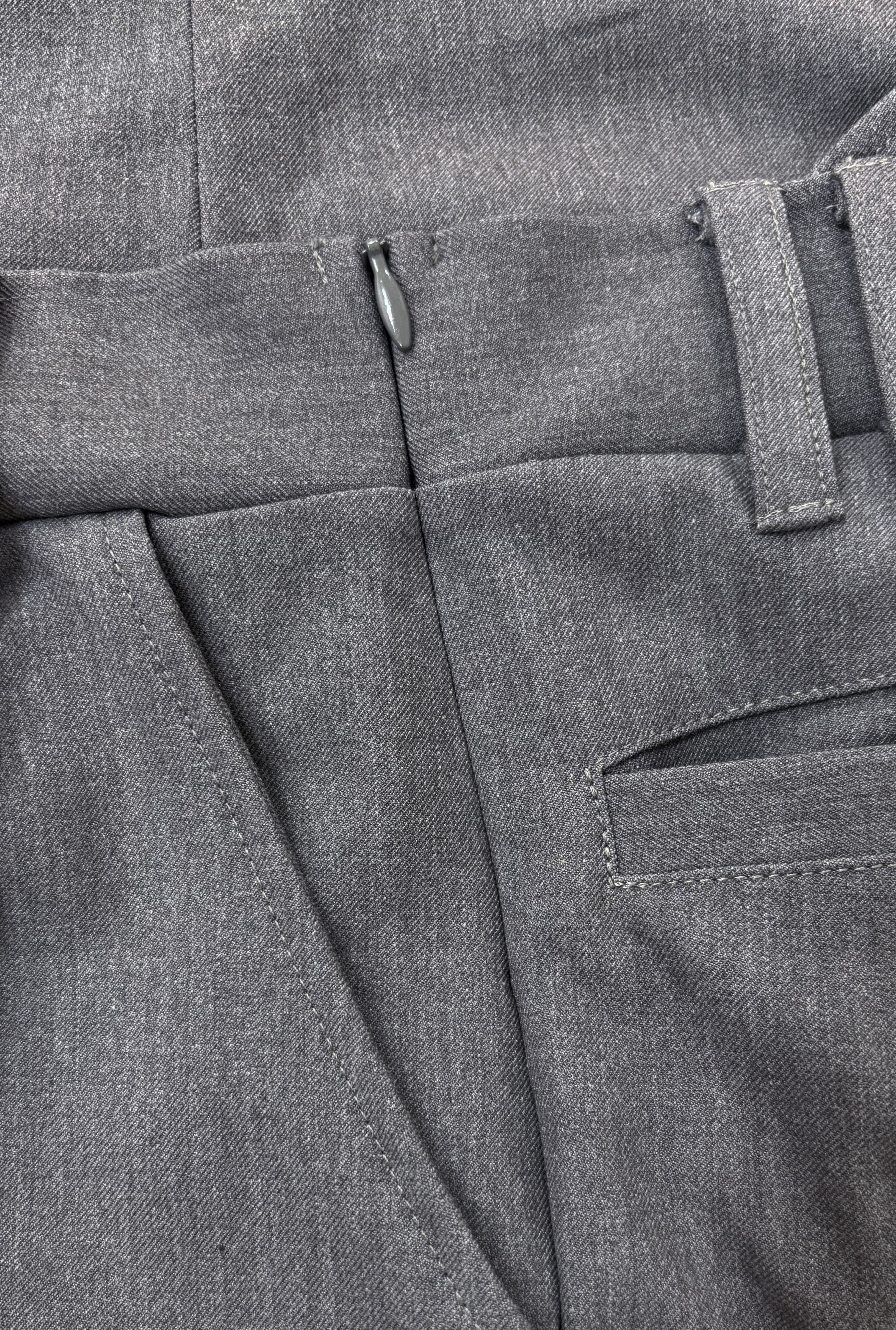 STRING WIDE TROUSERS / GRAY