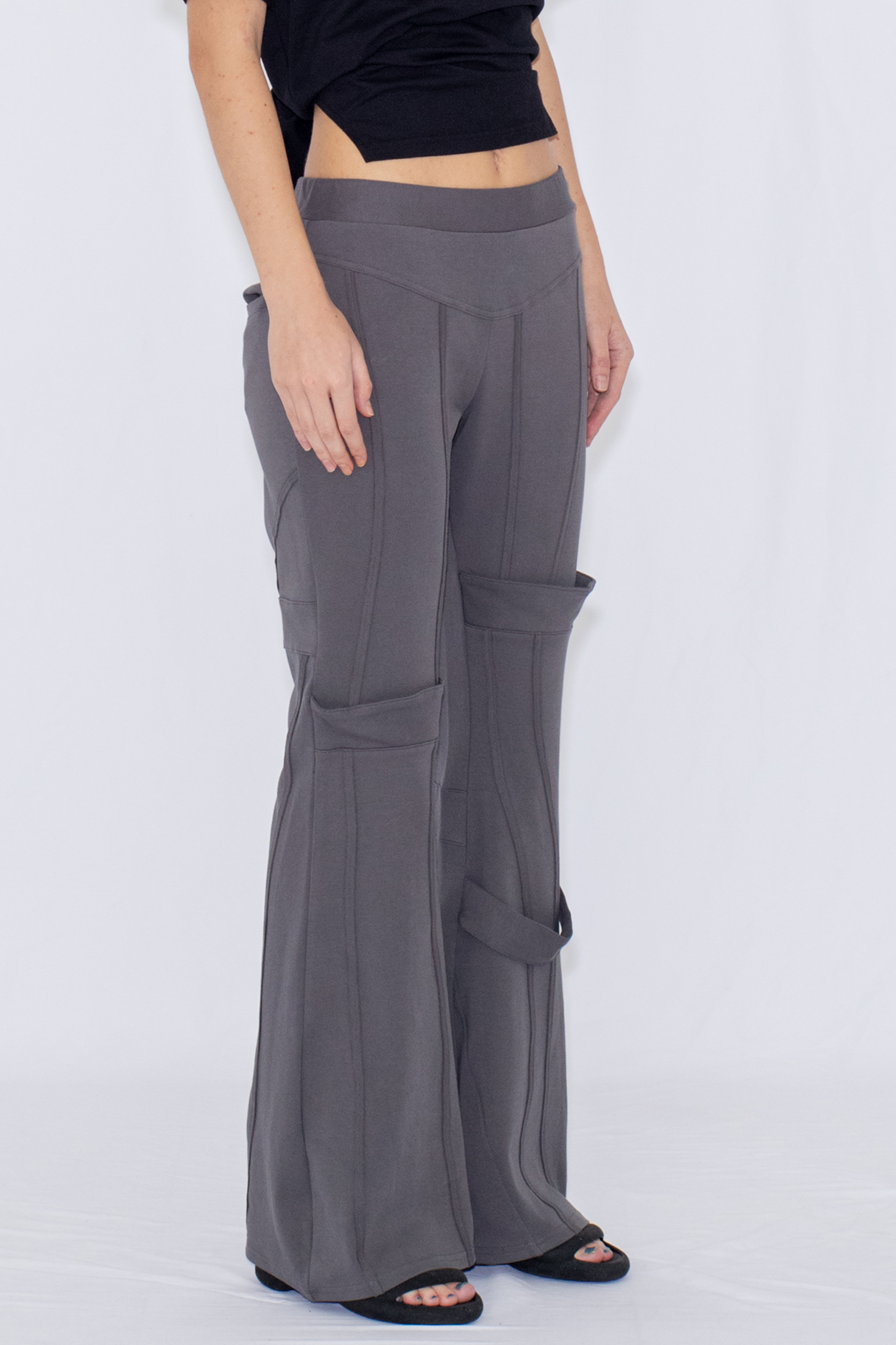 SWITCHING JERSEY PANTS / GRAY