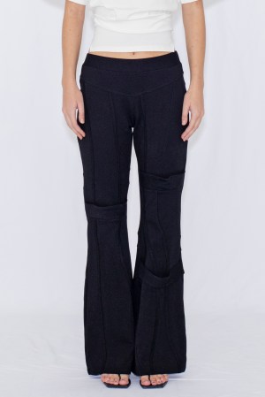 SWITCHING JERSEY PANTS / BLACK