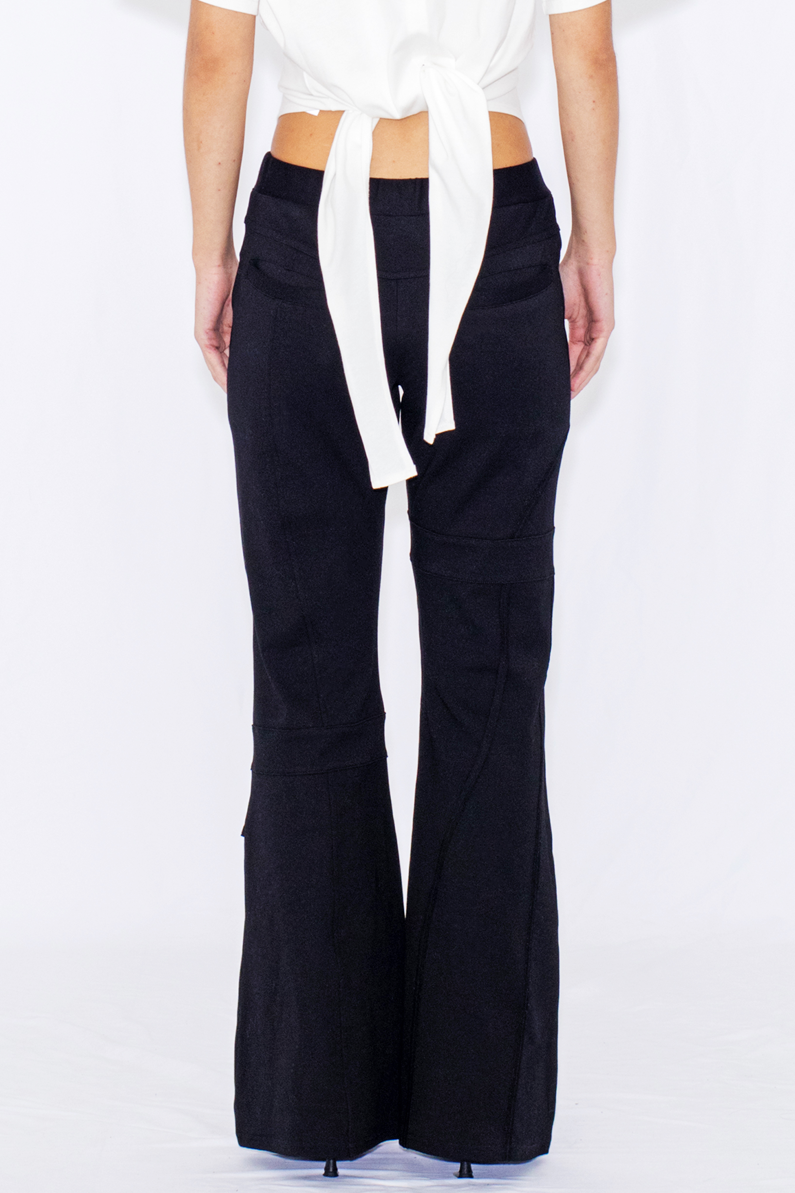 SWITCHING JERSEY PANTS / BLACK