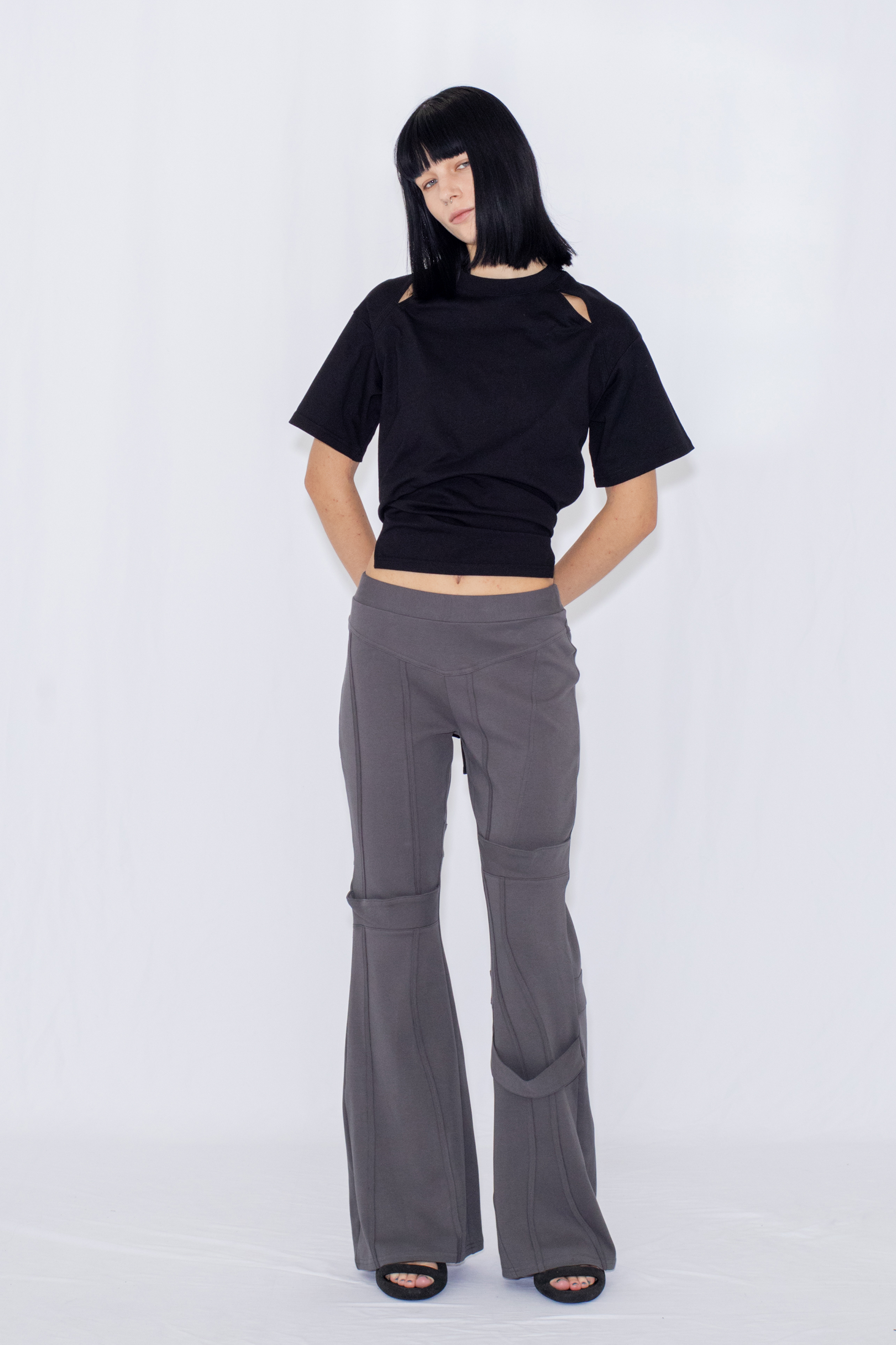 SWITCHING JERSEY PANTS / GRAY