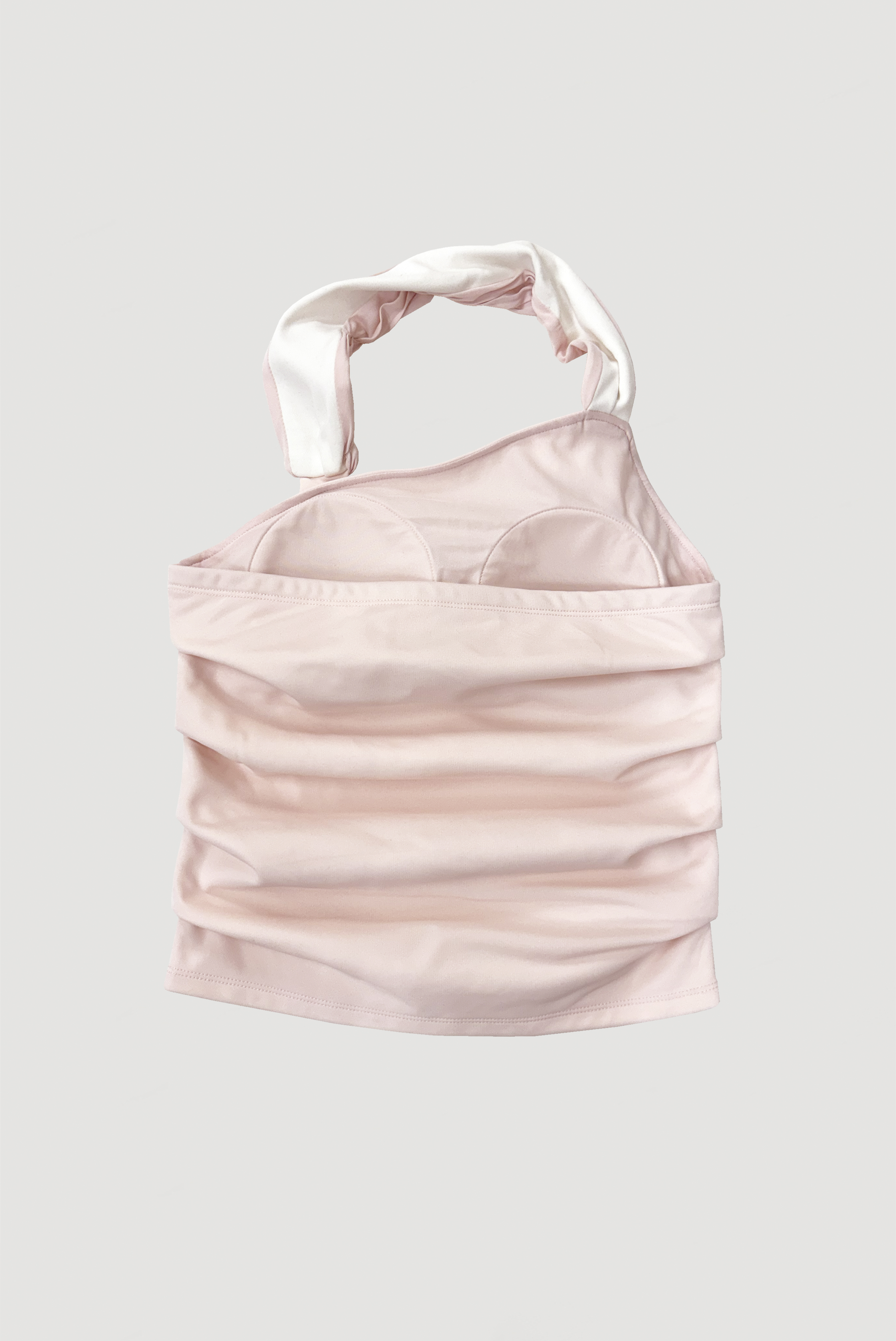 SHEER HALTERNECK TOP / PINK