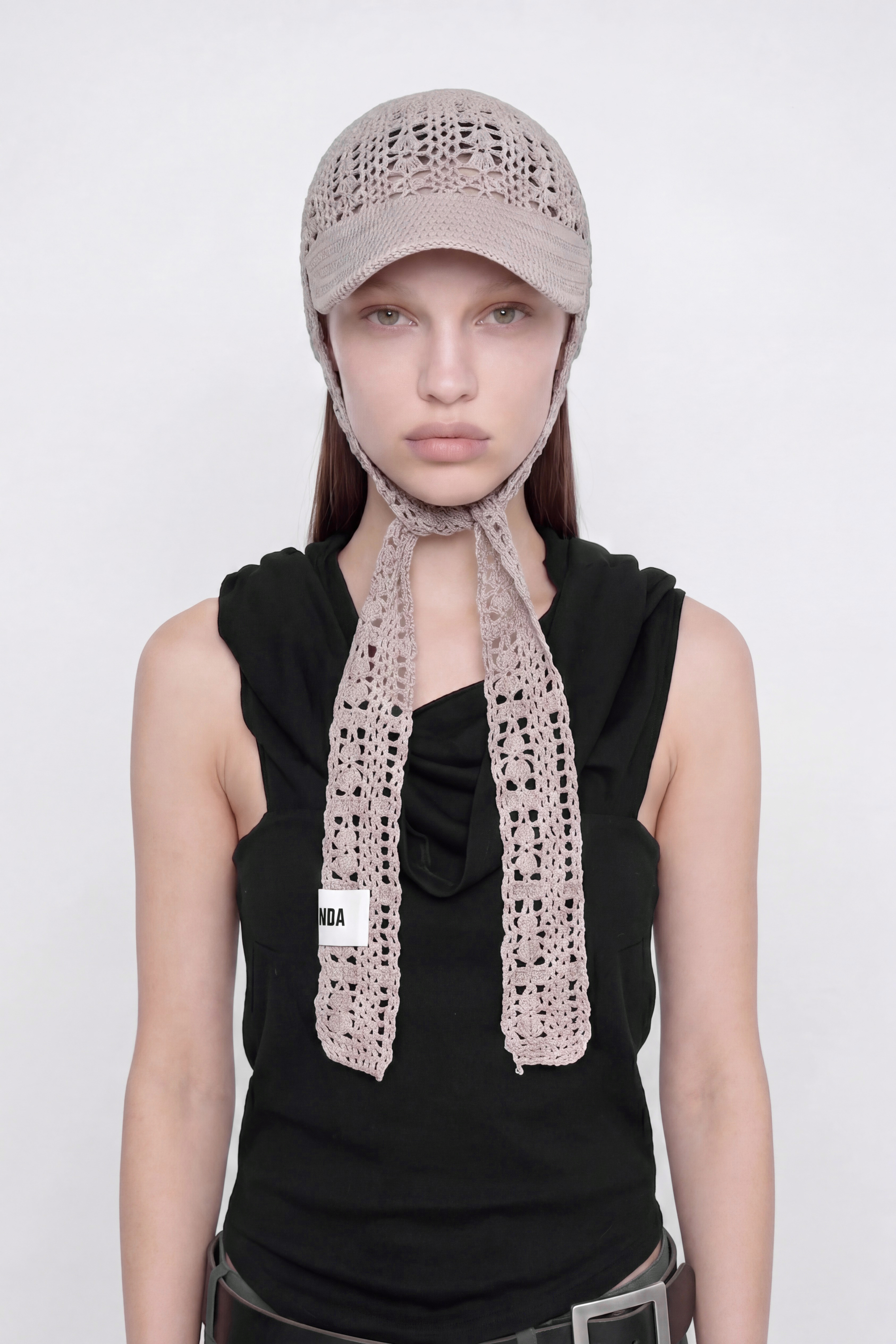 OPEN KNIT CAP / BEIGE