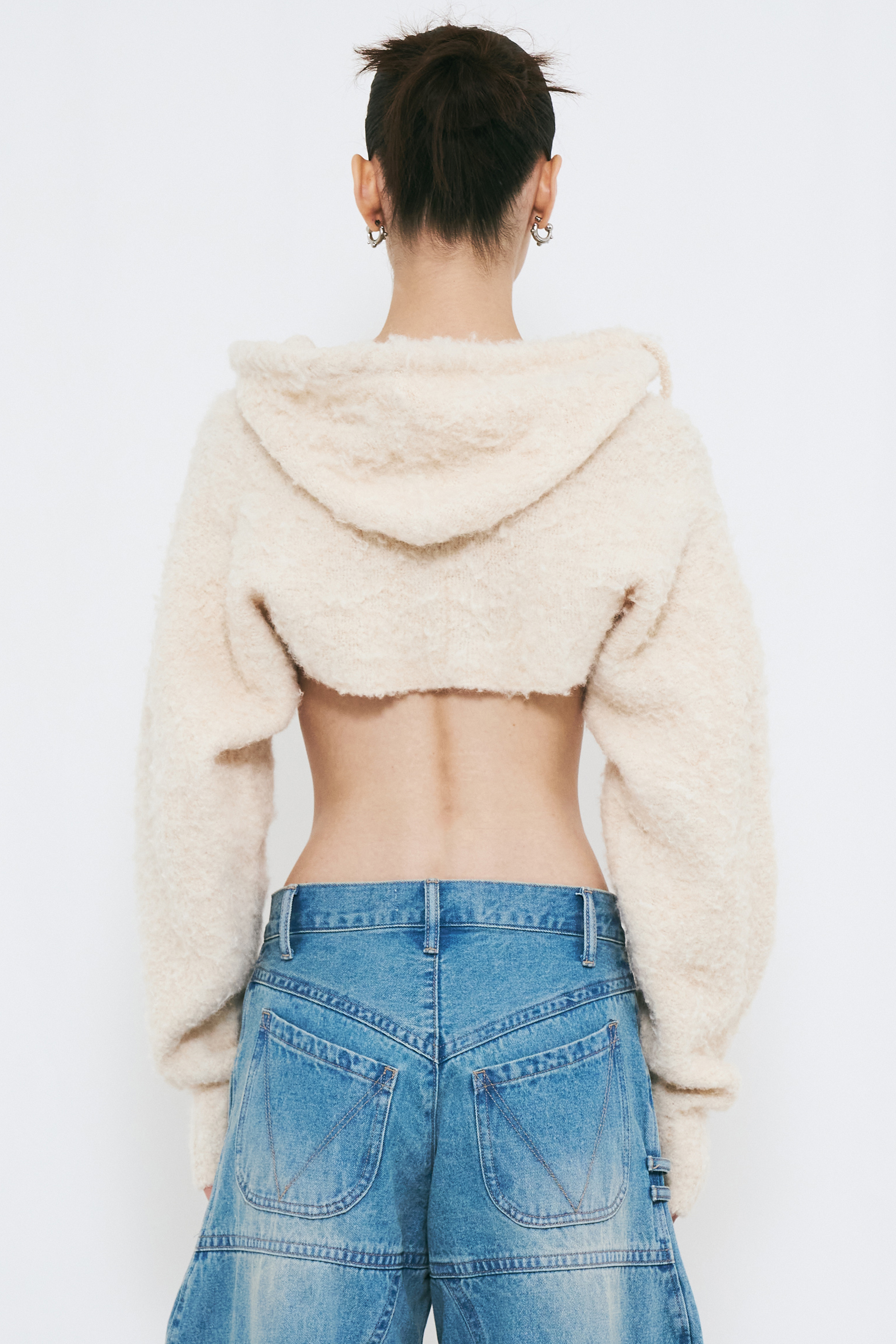 MUFFLER KNIT CARDIGAN / IVORY