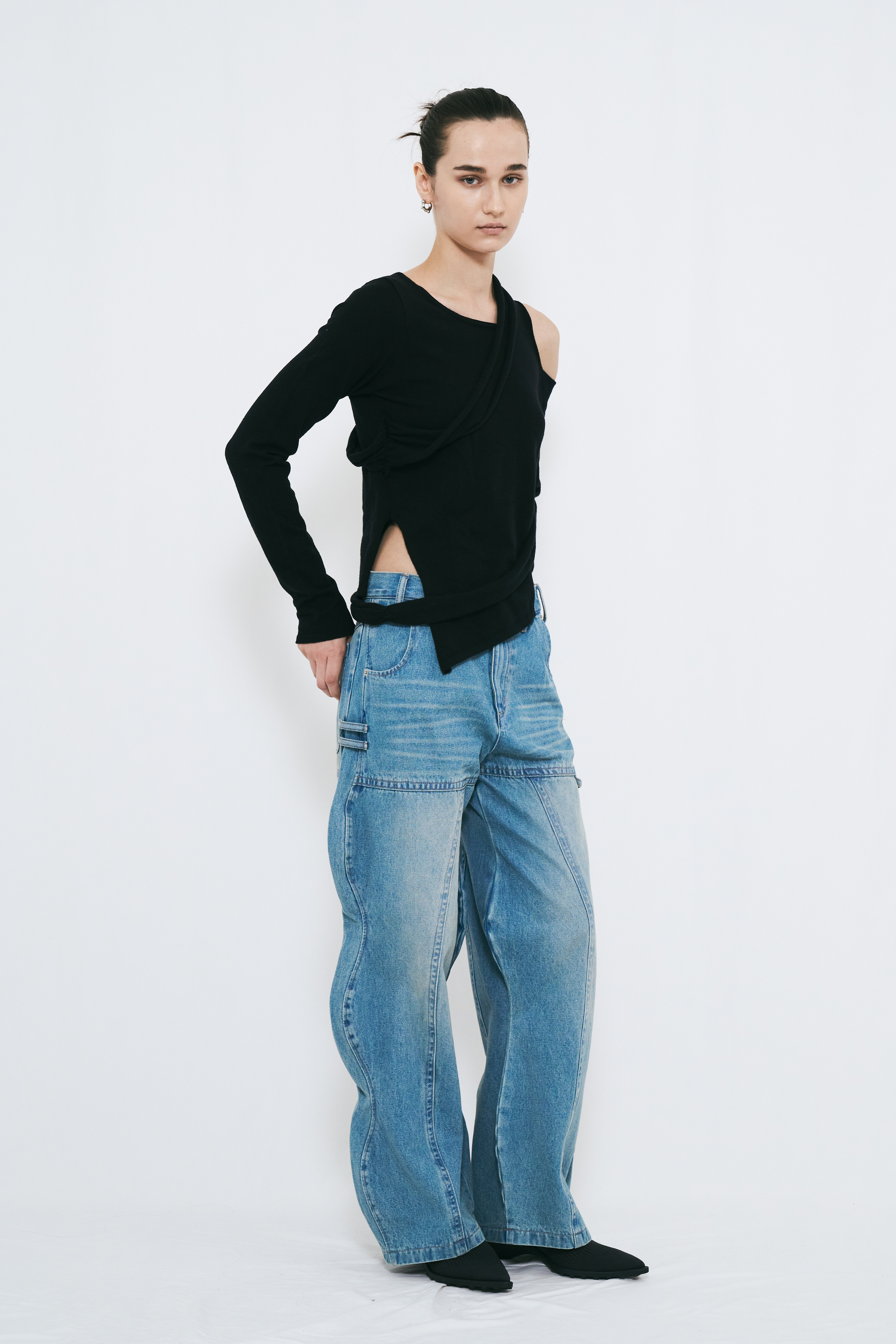 【PRE ORDER】MULTI WAY KNIT TOP / BLACK